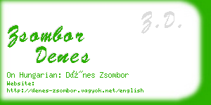 zsombor denes business card